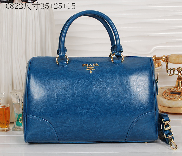 Prada borsetta in pelle blu 0822